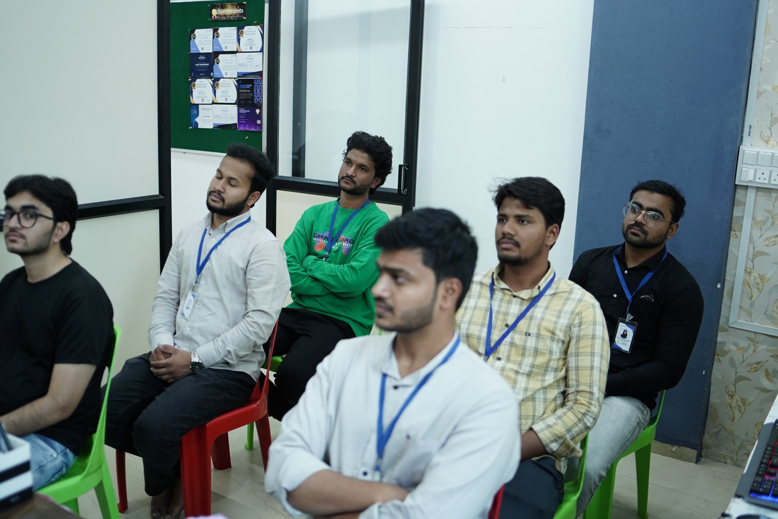 Academy learners participating in a training session